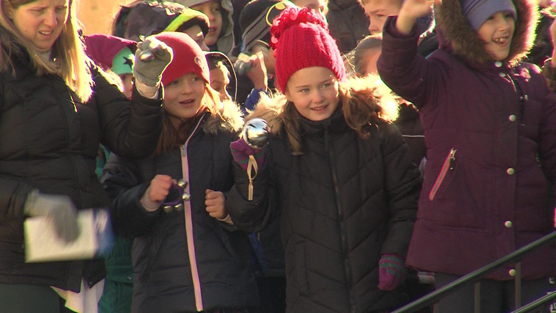 School children ring bells to celebrate 175th anniversary of Milwaukee ...