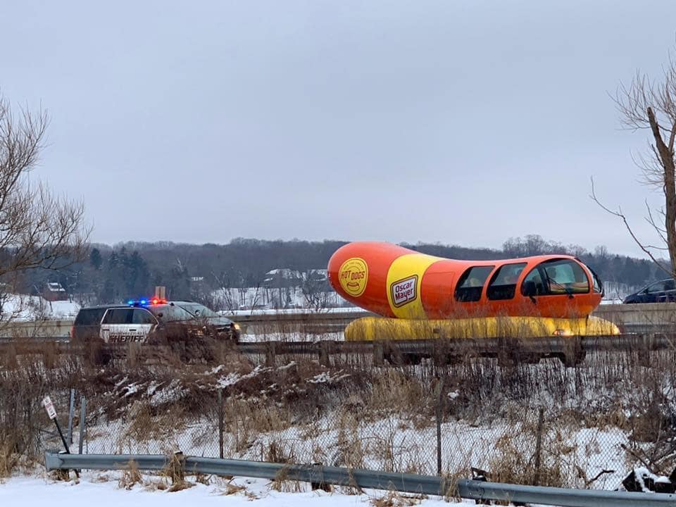 Oscar Mayer Selling T Shirts Featuring Wienermobile Pulled Over In