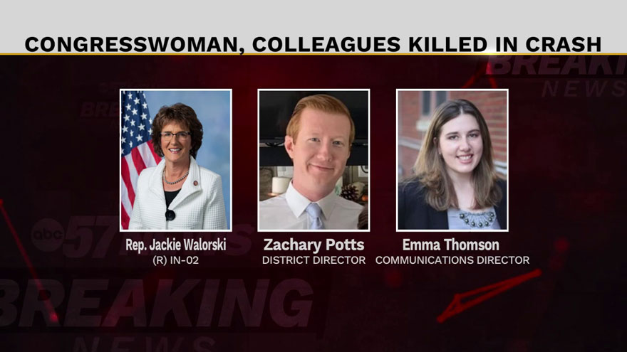US Rep. Jackie Walorski, three others killed in crash