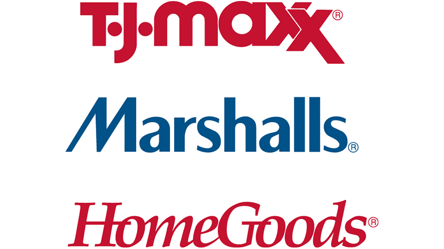 TJMaxx and Marshalls logo as college dorm essential shopping place