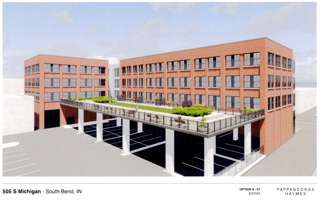Rendering included in Common Council's tax abatement report by 