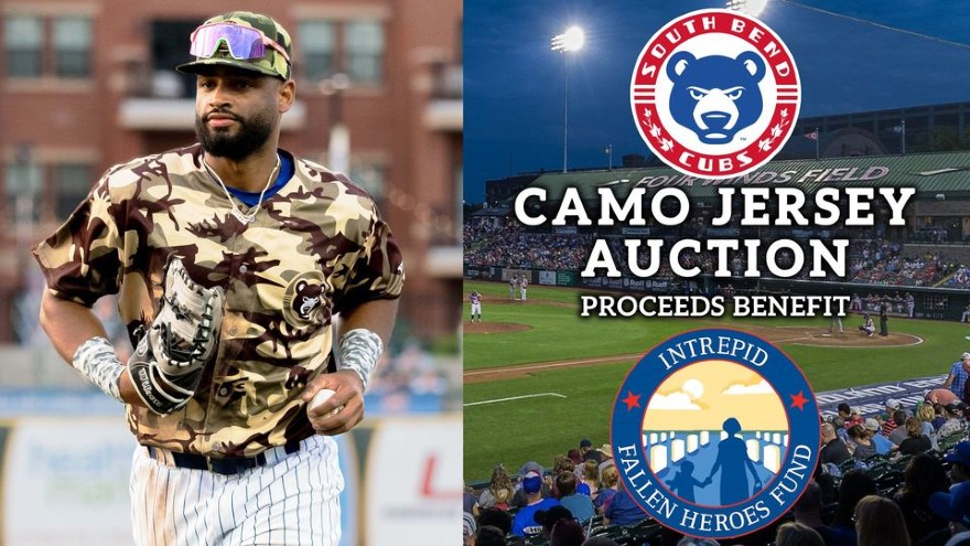 South Bend Cubs to host camo jersey auction to benefit Fallen Heroes Fund