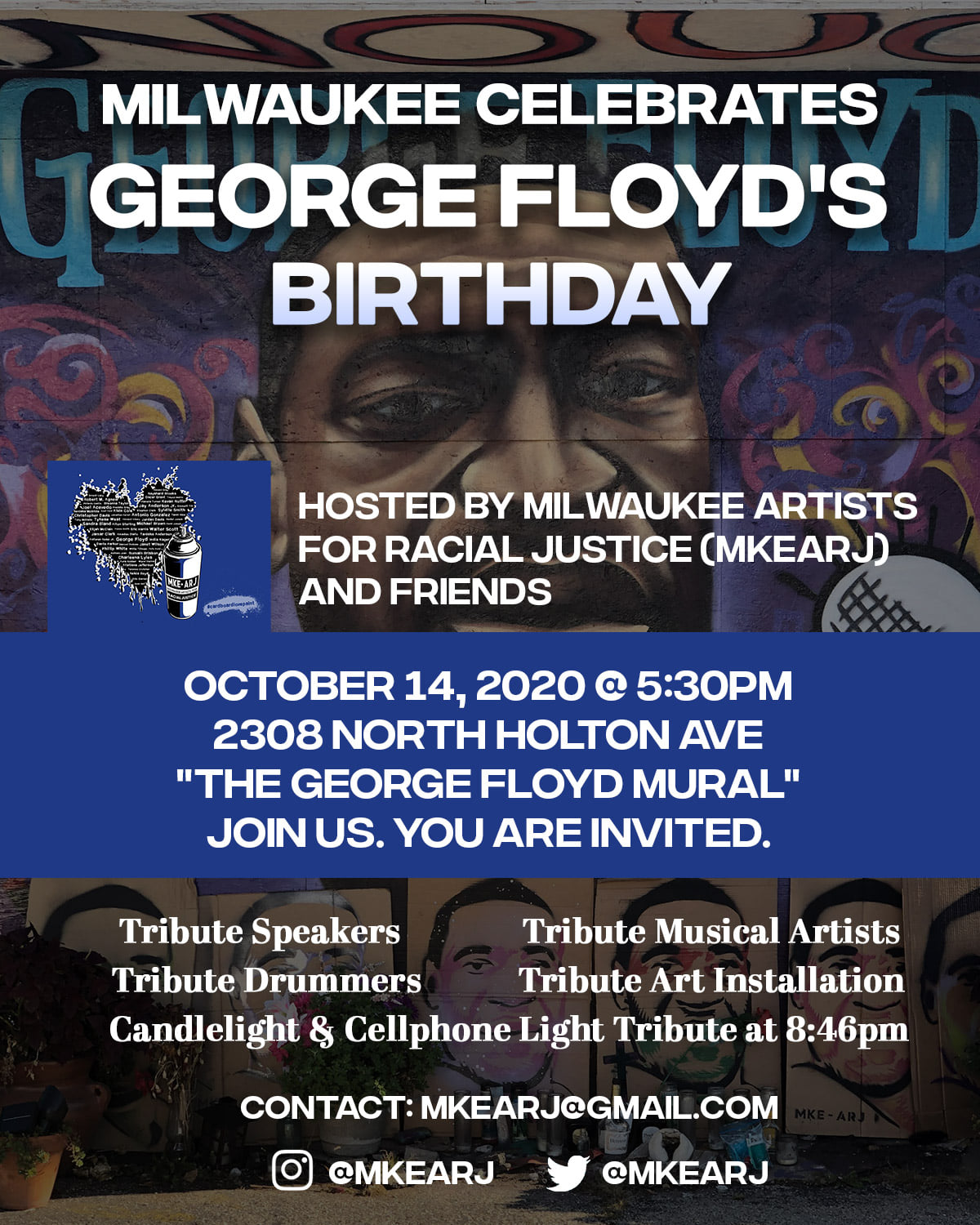 Milwaukee remembers George Floyd on what would be his 47th birthday