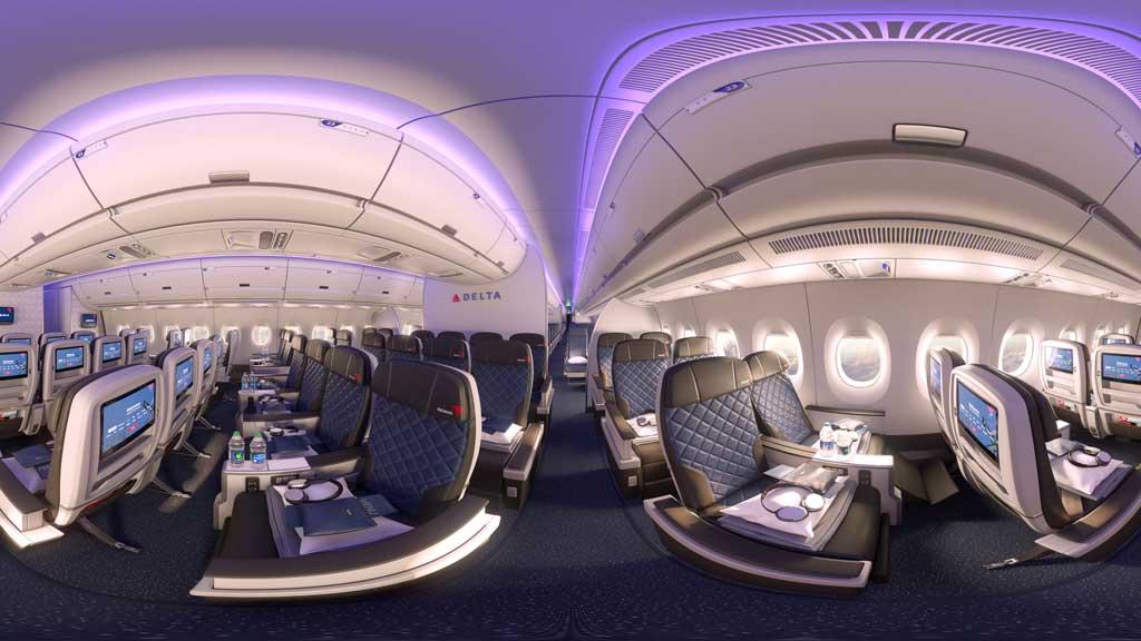 Delta Airlines Unveils Middle Class Seating